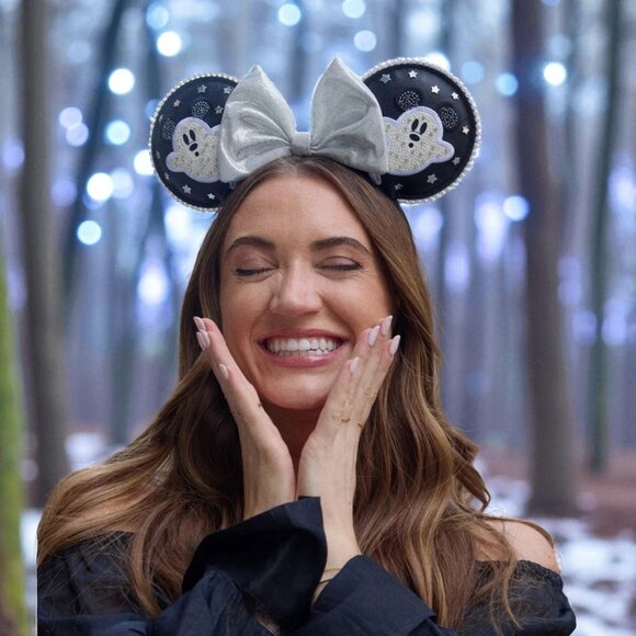 Disney BaubleBar 2025 Minnie Mickey Ghost Ears Headband SOLD OUT Exclusive - Picture 3 of 5